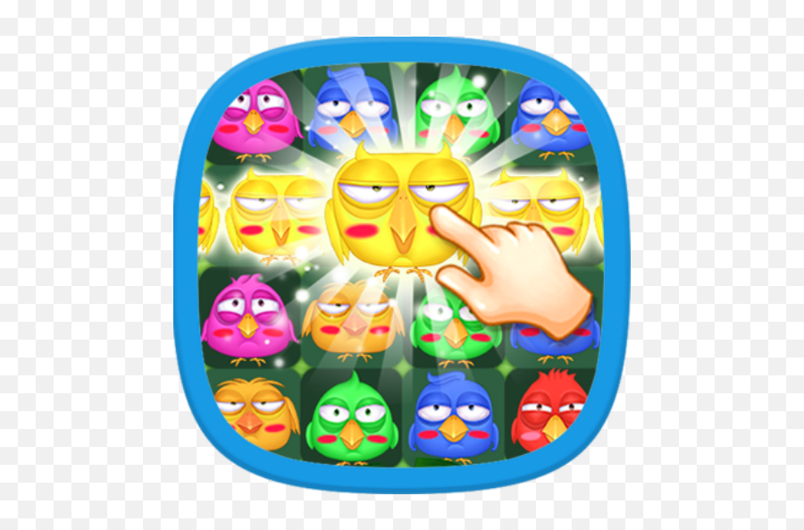 Jewels Birds Pop Rescue - New Angry Panda Crush Apps On Happy Emoji,Crushing Emoticon