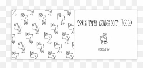 White Night 100 - Dot Emoji,Late Night Emotions