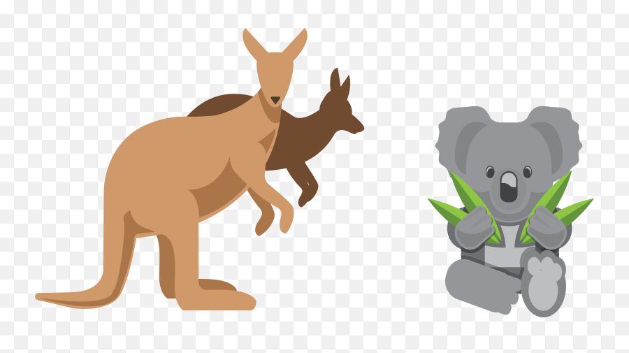 Download Australia Kangaroo Euclidean - Kangaroo Australia Clip Art Emoji,Kangaroo Emoticon