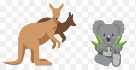Download Australia Kangaroo Euclidean - Kangaroo Australia Clip Art Emoji,Kangaroo Emoticon