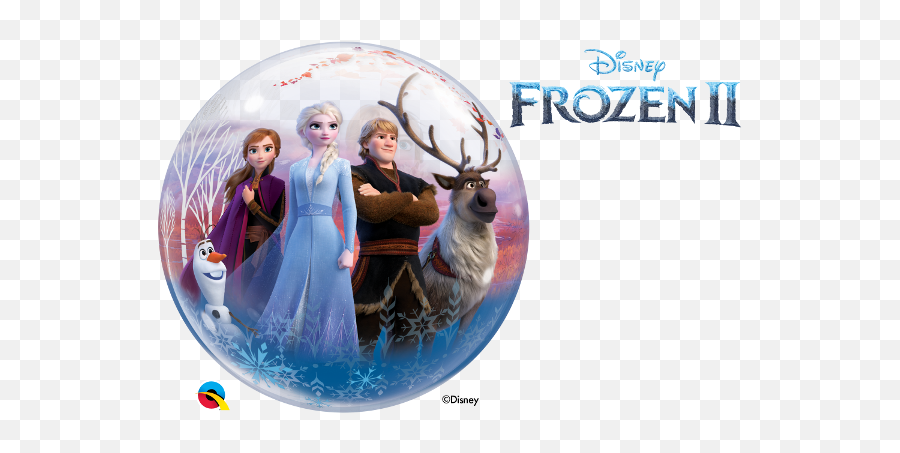 Globo Frozen Ii Burbuja Bubble De 56cm - Frozen Bubble Balloon Emoji,Como Hacer Centros De Mesa De Emojis