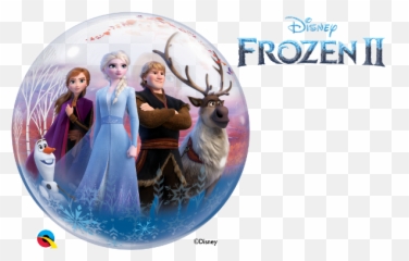 Globo Frozen Ii Burbuja Bubble De 56cm - Frozen Bubble Balloon Emoji,Como Hacer Centros De Mesa De Emojis