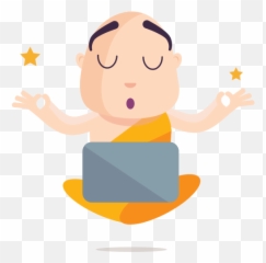 Meditation Stickers - Free Wellness Stickers Meditating Emoji,Dude Emoticon Meditating