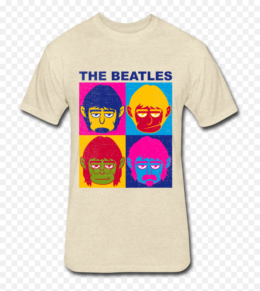 Fitted Cottonpoly T - Shirt By Next Level The Beatles Beatles T Shirt T2 Design Emoji,Emoticon Beatles