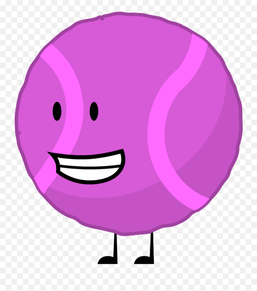 Pink Tennisball By Brownpen0 - Happy Emoji,Purple Emoji Png
