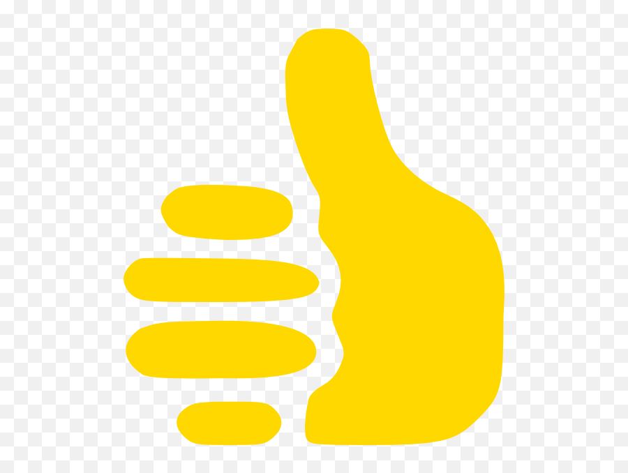 Yellow Thumbs Up Clip Art At Clkercom - Vector Clip Art Favicon Yellow Emoji,Emojis Clip Art Thumbs