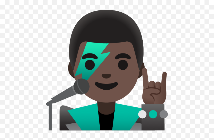 Dark Skin Emoji - Icon,Emoticon For Singing From Your Heart