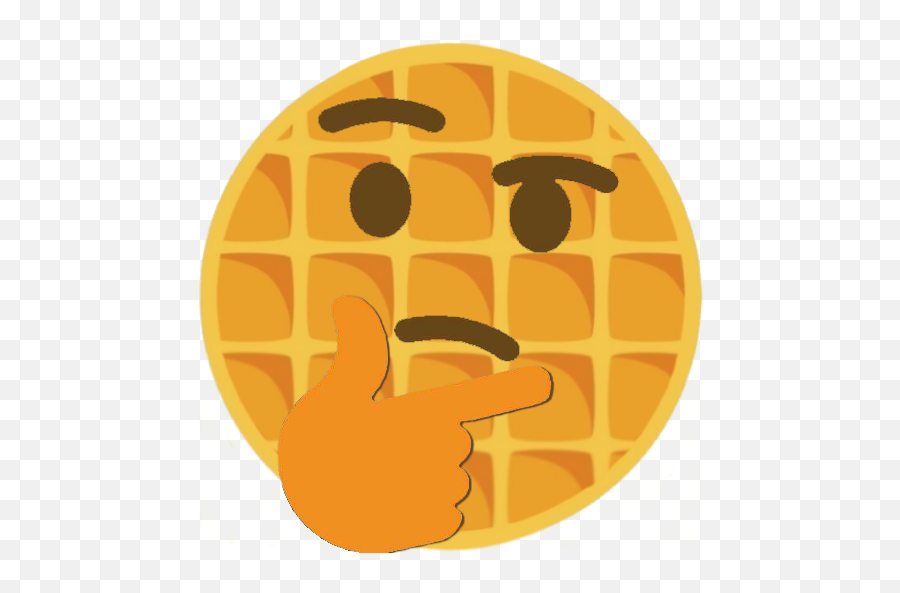 Thinking - Happy Emoji,Waffles Emoji