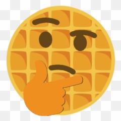 Thinking - Happy Emoji,Waffles Emoji
