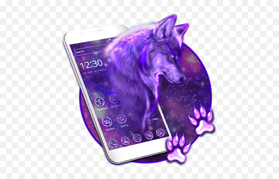 Spiky Snow Wolf Theme U2013 Apps No Google Play Emoji,Andriod To Apple Emojis