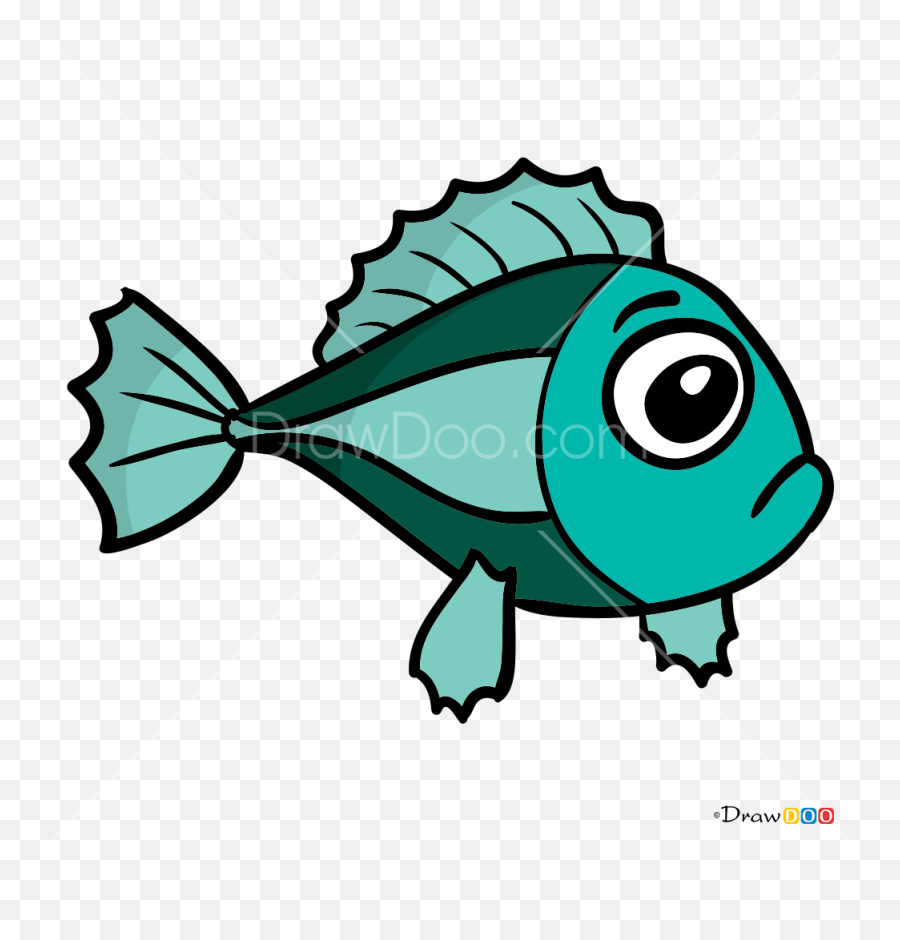 How To Draw Little Fish Luntik - Fish Emoji,Fish Moon Emoji