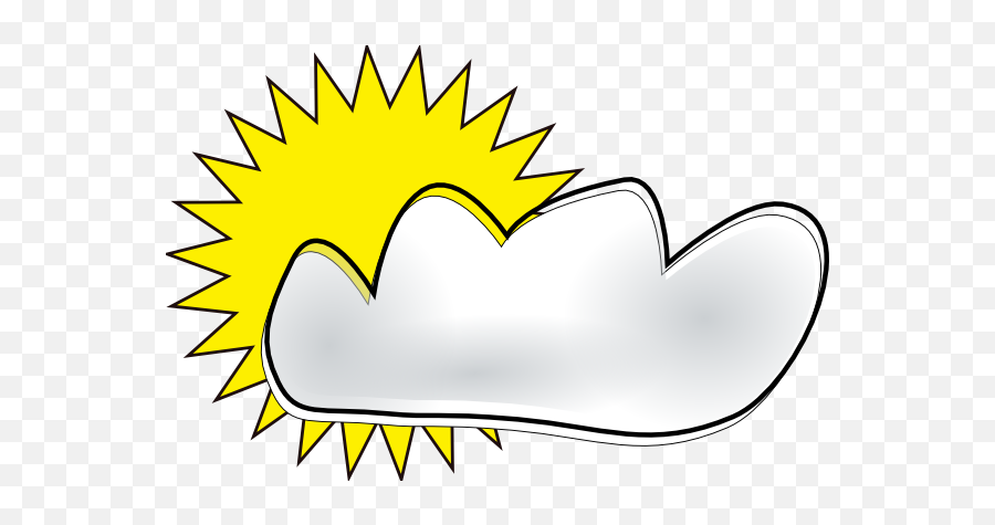 Partly Sunny Clipart - Clipart Suggest Emoji,Weather Emoticons Mostly Cloudy