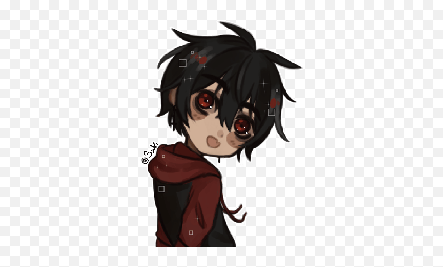 Suki Stickers Whatsapp Emoji,Black Vampire Emoji