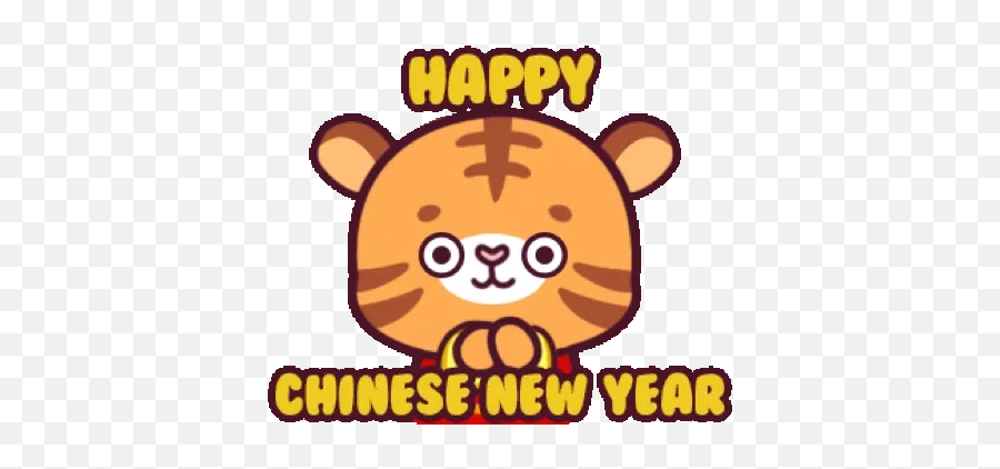 Chinese New Year - Year Of The Tiger Cny Gif Emoji,Luanr New Year Emoji