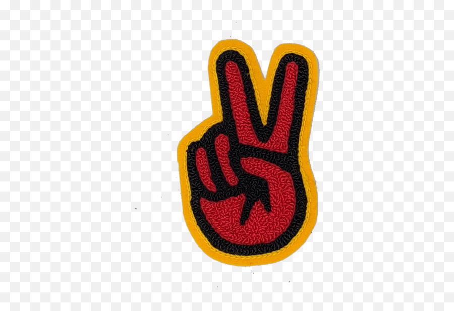 Love Chenille Patch Size 4 Inches U2013 Chenille Factory Inc Emoji,Peace Hand Sigh Emoji