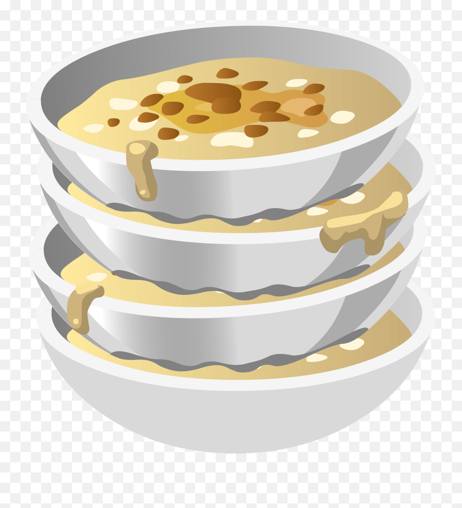 Bowls Of Yummy Gruel Stacked Up Clipart Free Download Emoji,Messy Eater Emoji