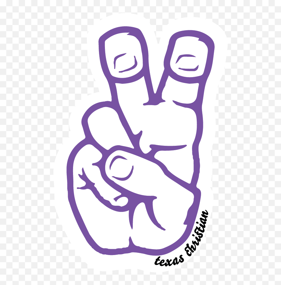 Tcu Hand Sign Sticker Lkbstickersss Emoji,Hand Signs Emoji