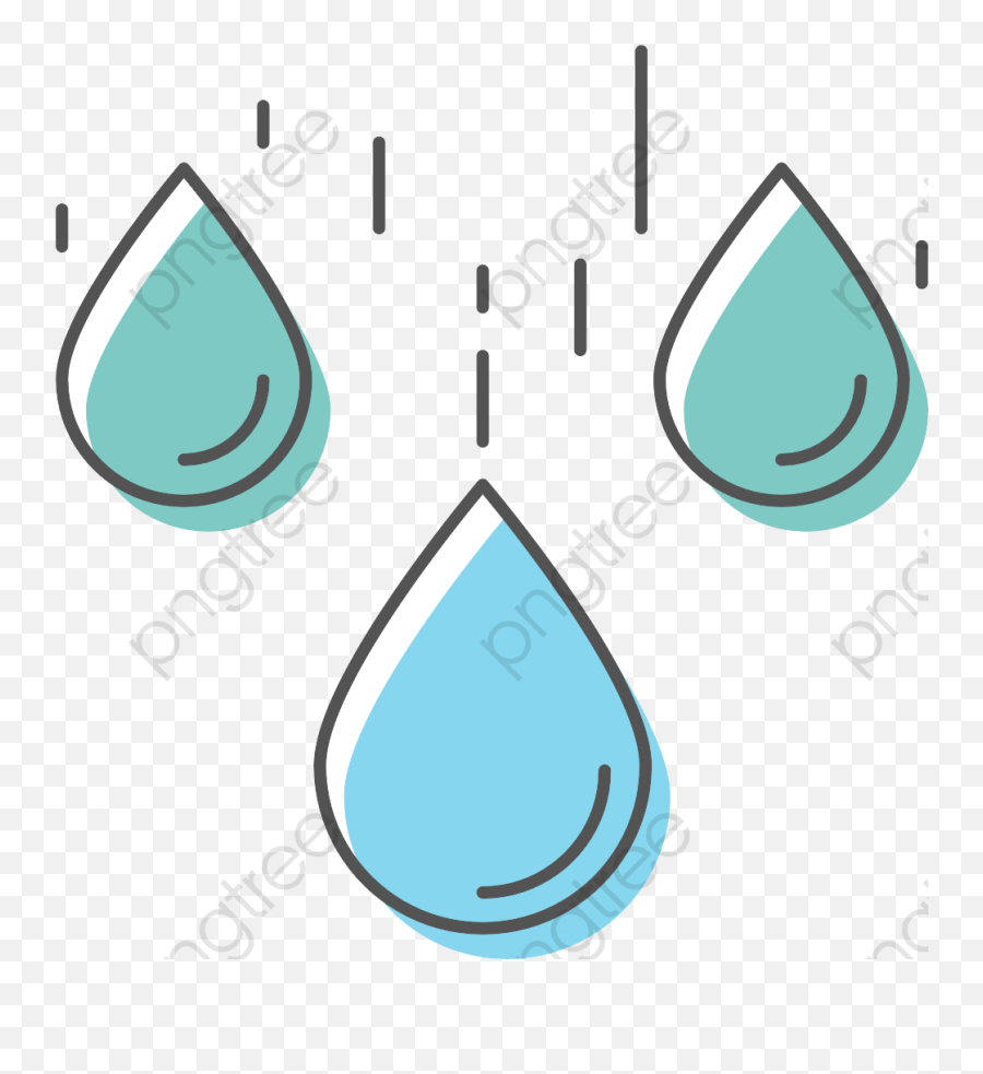 Water Droplet Clipart Scared - Png Download Cartoon Emoji,Tear Drop Emoji