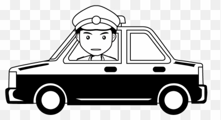 Police Car Clip Art Clipart 3 - Clipartix Policeman Police Car Clipart Black And White Emoji,Police Car Emoji