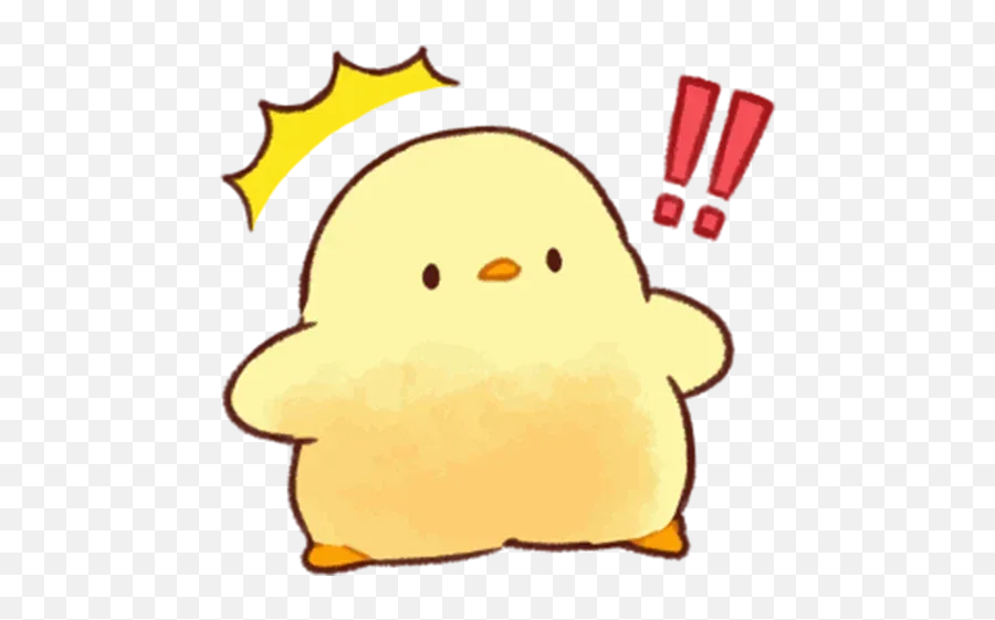 Soft And Cute Chick 2 Whatsapp Stickers - Stickers Cloud Happy Emoji,Yellow Duck Emoji