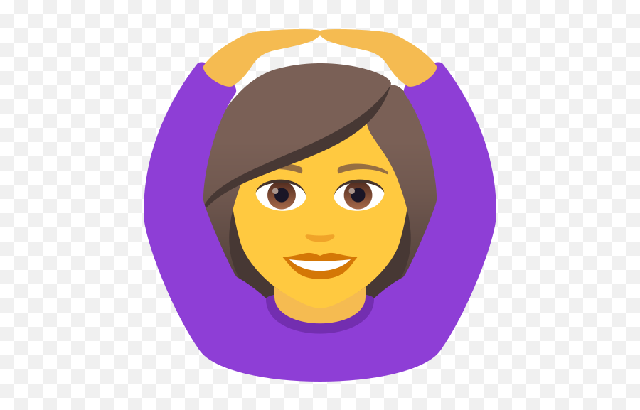 Emoji U200d Woman Making An Ok Gesture Wprock - Emoji Etudiante,Shrug Emoji