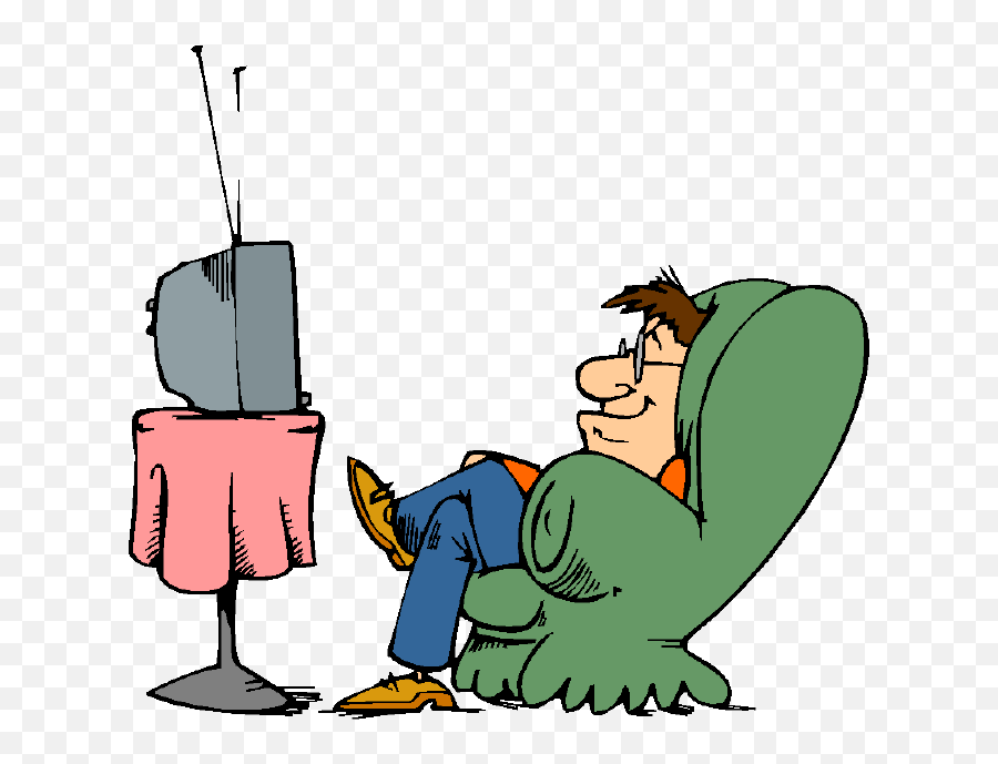 Free Watching Tv Cliparts Download - Dad Watching Tv Clipart Emoji,Watching Tv Emoticon