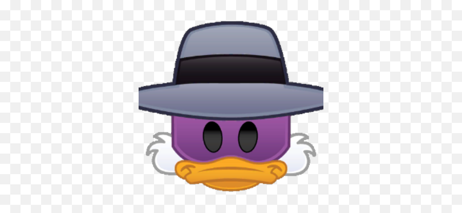 Darkwing Duck - Costume Hat Emoji,Duck Emoji