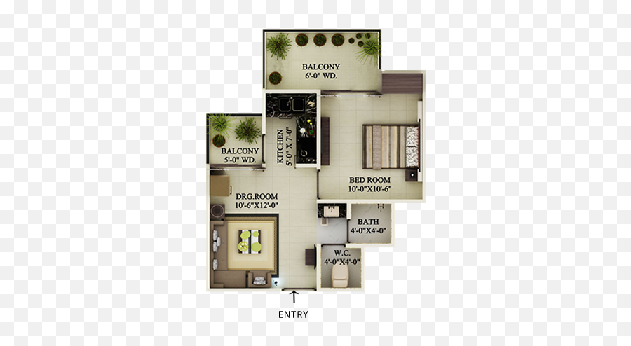 Supertech Eco Village Noida Extension - 1 Bhk Supertech Eco Village 1 Emoji,Paramount Emotions Noida Extension