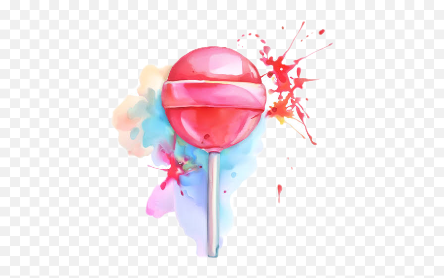 Lollipop Sticker Challenge On Picsart - Water Color Lollipop Emoji,Lollipop Lips Emoji Pop
