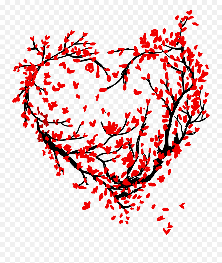 Heart Flower Broken Heart Emoji Crown Circle - Plano Tree Heart Png,Red Heart Emoji