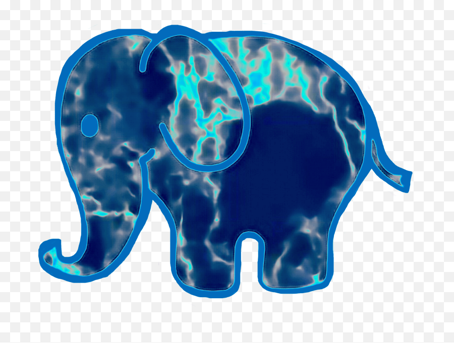 Baby Elephant Blue Marble Sticker - Animal Figure Emoji,Baby Elephant Emoji