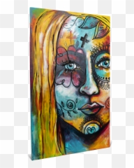 Healing The Hole In Heidis Heart - Trippy Emoji,Portrait Painting Showing Emotion