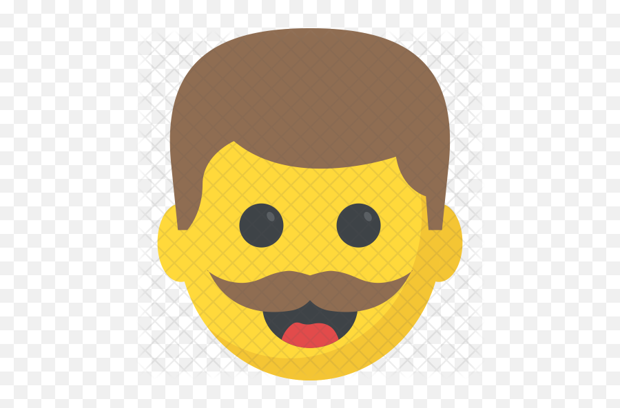 Mustache Emoji Icon - Emoji Padre,Alian Head Snap Emoticon