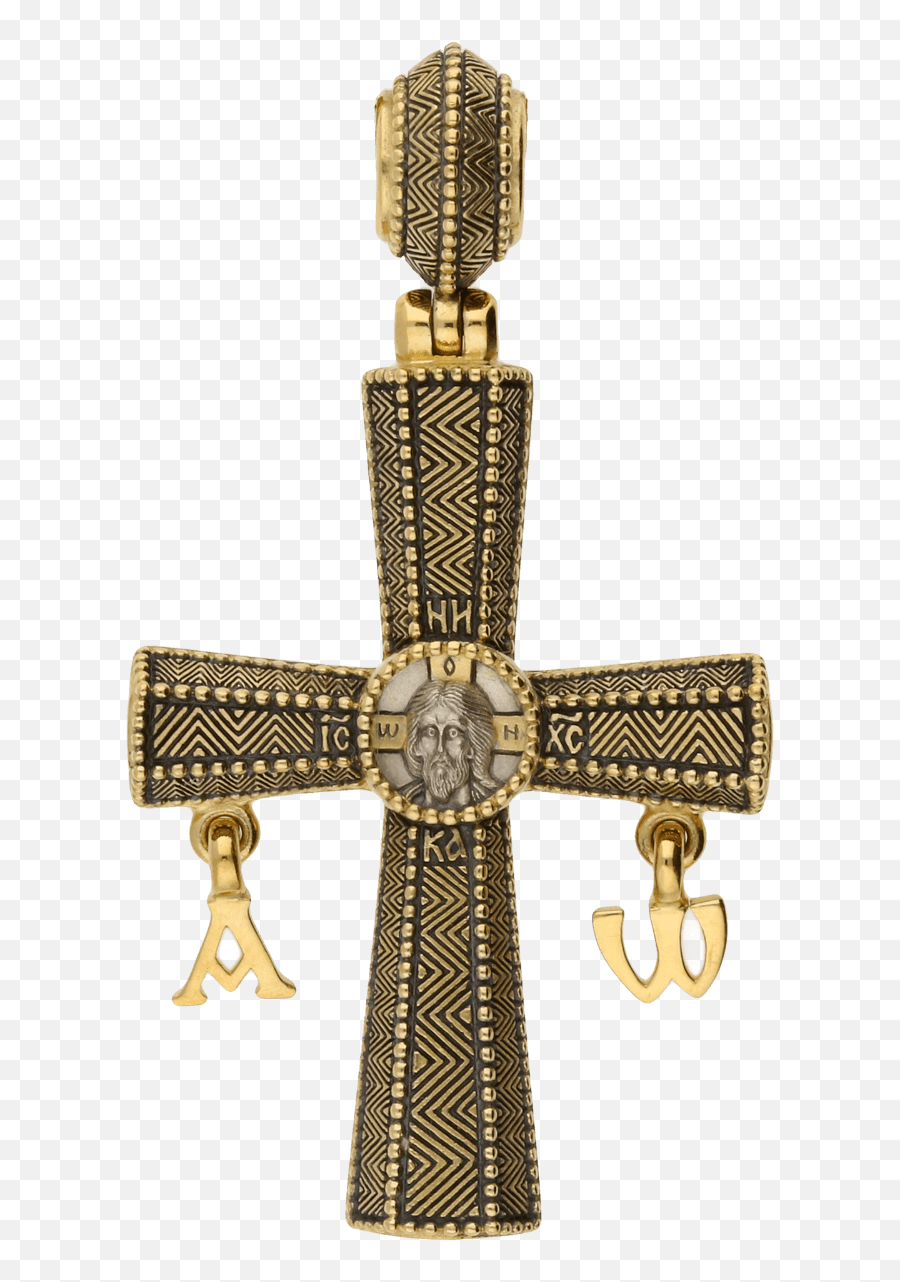 Russian Orthodox Silver Cross Pendant - Christian Cross Emoji,Orthodox Cross Emoji