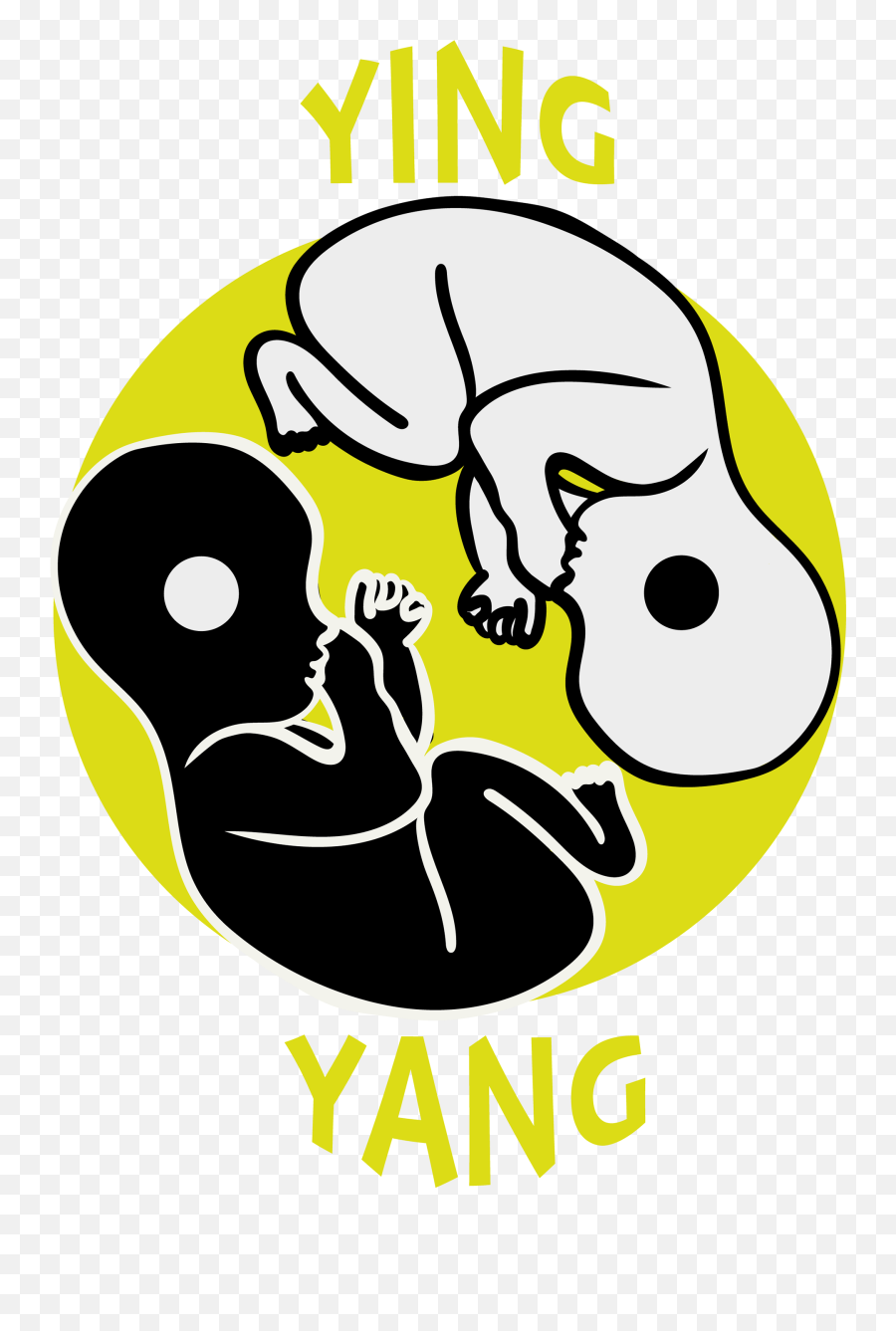 Human Ying Yang On Behance - Language Emoji,Ying Yang Emoticon