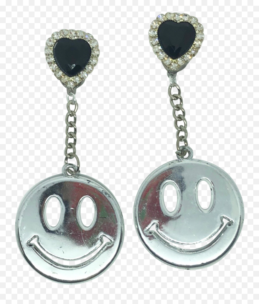 Vintage Dont Worry Be Happy Charm Earrings - Solid Emoji,Emoticon Earrings