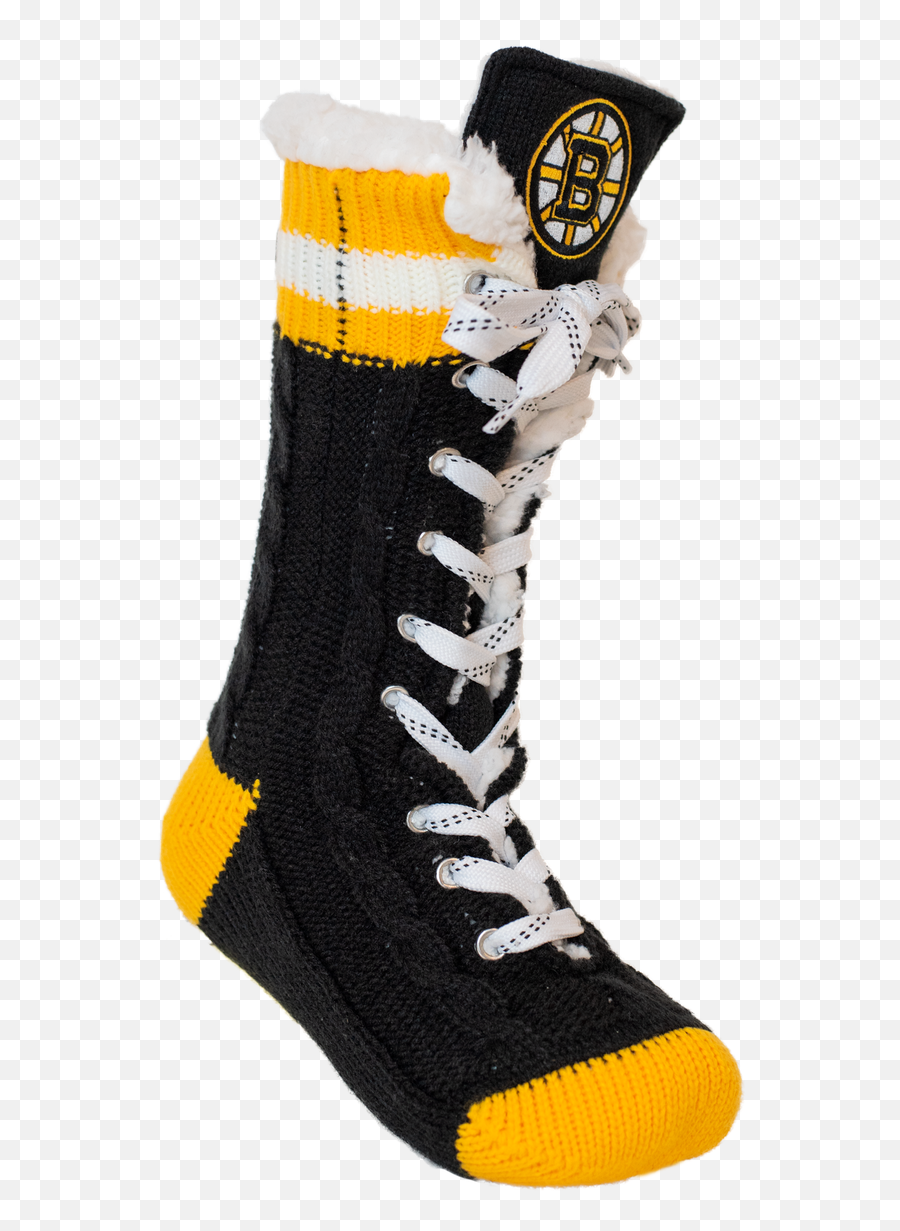 Boston Bruins Nhl Giant Logo Slippers - Boston Bruins Emoji,Boston Bruins Emoticons