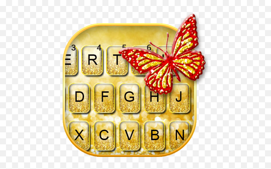 Gold Animated Keyboard Live Wallpaper By Live Wallpapers - Girly Emoji,Sewing Machine Emoji
