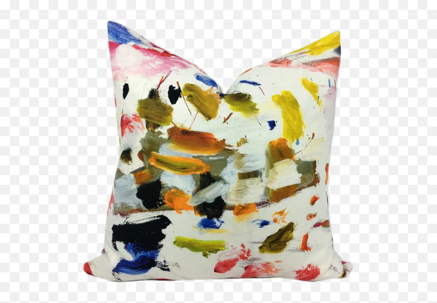 Arty Fabric Pillow Cover - Decorative Emoji,Large Emotion Pillow