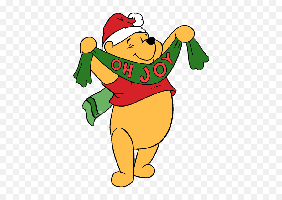 Winnie The Pooh Christmas Clip Art Images 2 Disney Galore - Disney Winnie The Pooh Christmas Emoji,Christmas Hat Emoji
