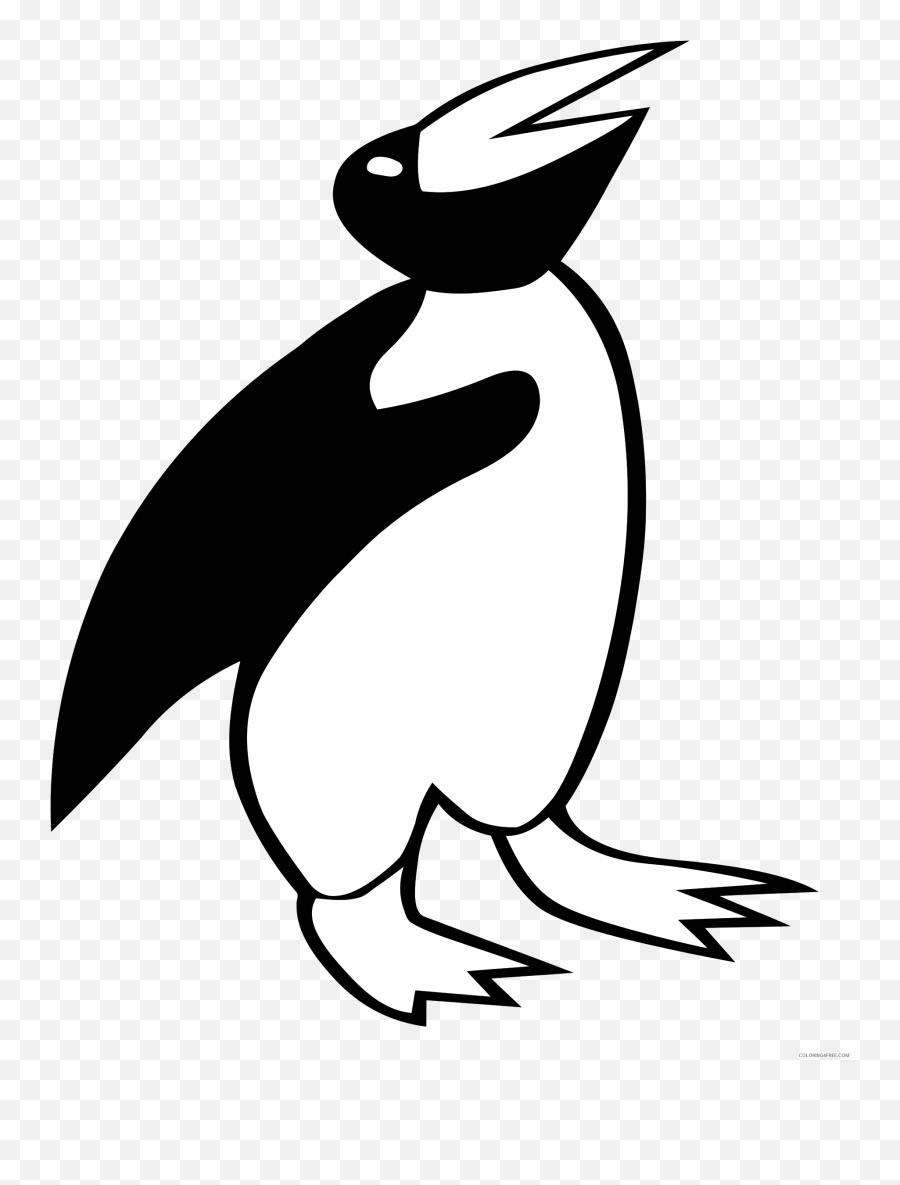 Bird Silhouette Coloring Pages Birds Silhouettes Penguin1 - Clip Art Emoji,Statue Of Liberty And Paper Emoji