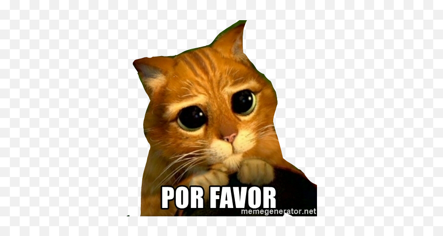 Porfavor Sticker - Love You Puss In Boots Emoji,Emojis Porfavor