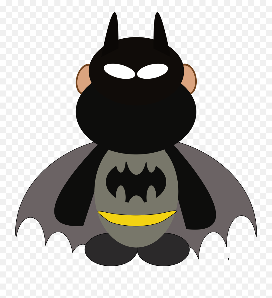 Clipart Face Bat Clipart Face Bat Transparent Free For - Batman Monkey Emoji,Batman Emoji Keyboard