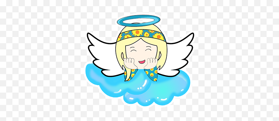 Little Angels Stickers By Luis Maldonado - Fictional Character Emoji,Angel Emoji Iphone