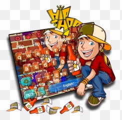 Hip Hop Graffiti Gravity Keyboard - Happy Emoji,Hip Hop Emoji Graffiti
