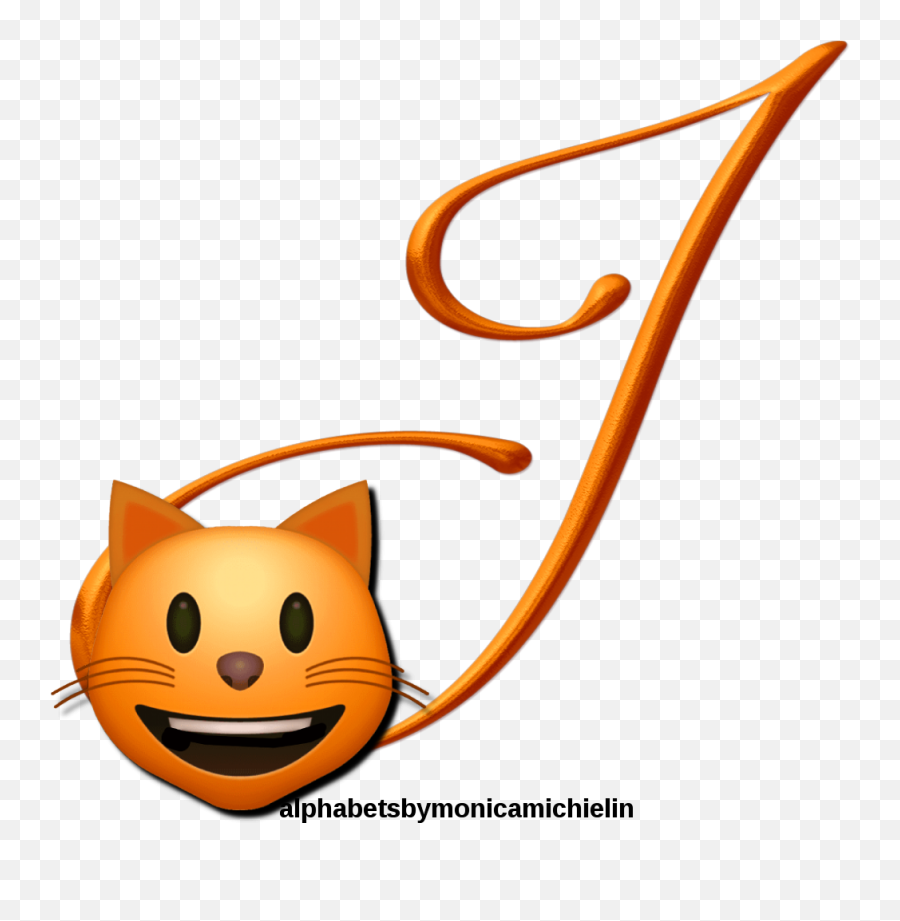 Cat Emoticon Emoji Alphabet Png - Happy,Cat Emoji Font