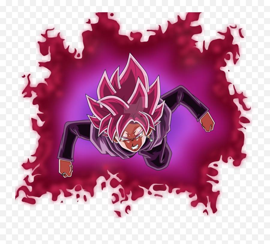 Super Saiyan Aura Png - Goku Black Rose Kaioken Emoji,Angry Emoticon Facebook Super Sayian