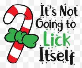 Itu0027s Not Going To Lick Itself Christmas Cane Adult Christmas Emoji,Animated Emoticon Lick