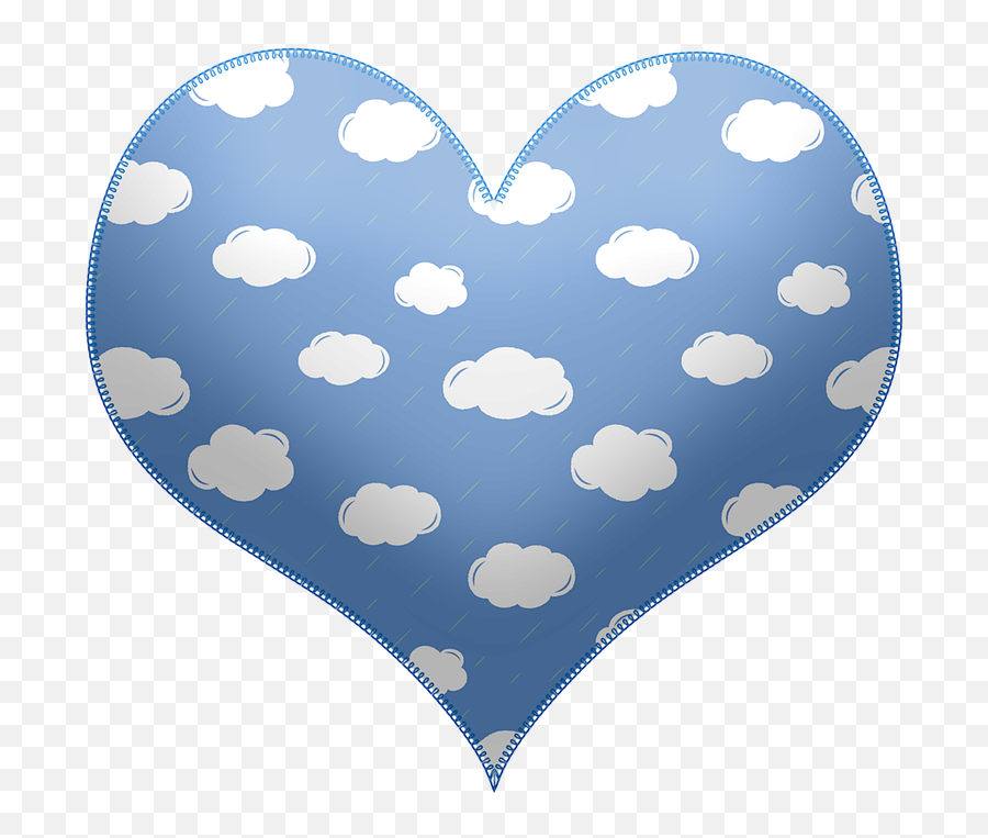 Puffy Heart Pattern Stitched - Free Image On Pixabay Emoji,Blue H Eart Emoji