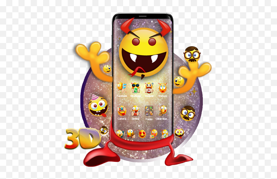 3d Emoji Lovely Theme U2013 Apps I Google Play - Mobile Phone,Amazed Emoji